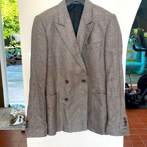 AUTHENTIC AMI Paris double breasted dress jacket 100% linen